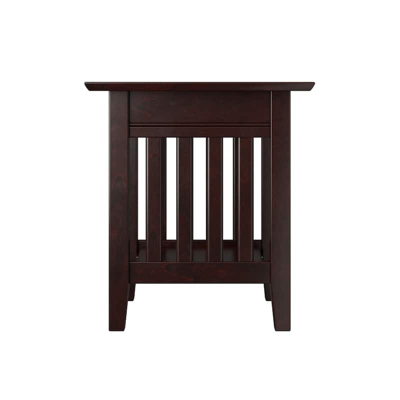 AFI Mission End Table with Charging Station