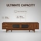 preview thumbnail 4 of 6, 78.7 Inch TV Stand for 85 Inch TV, Modern Entertainment Center with Fluted Glass Doors, 2 Drawers Storage