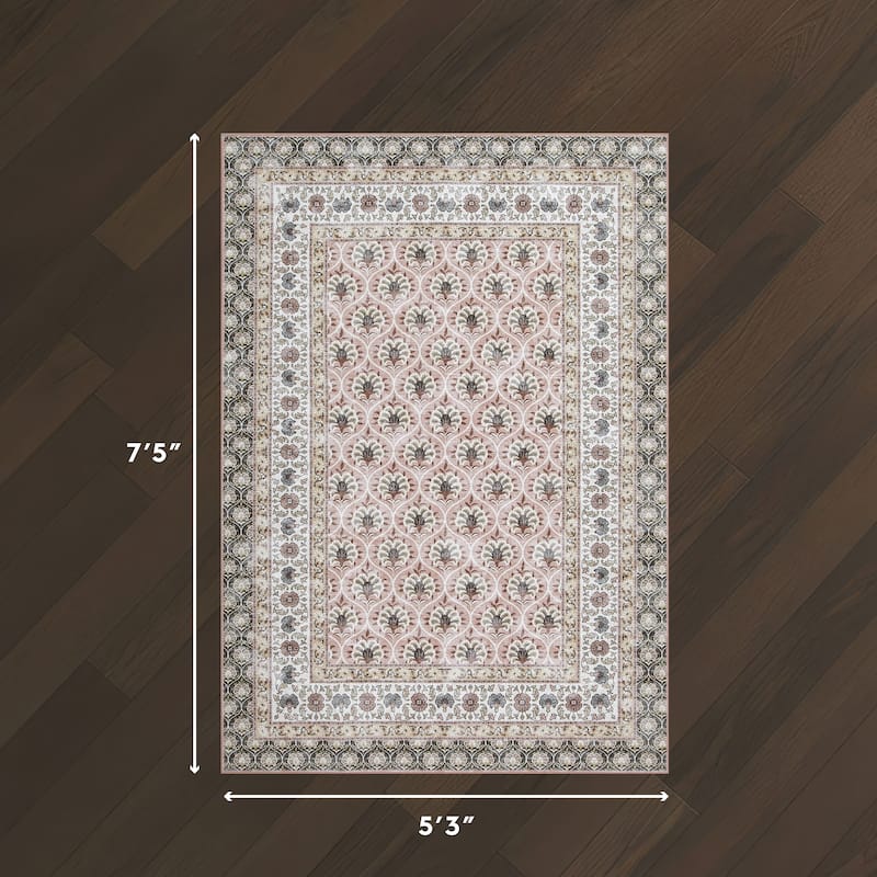 Laura Ashley Imagine Printed Chenille Washable Non-Slip Rugs