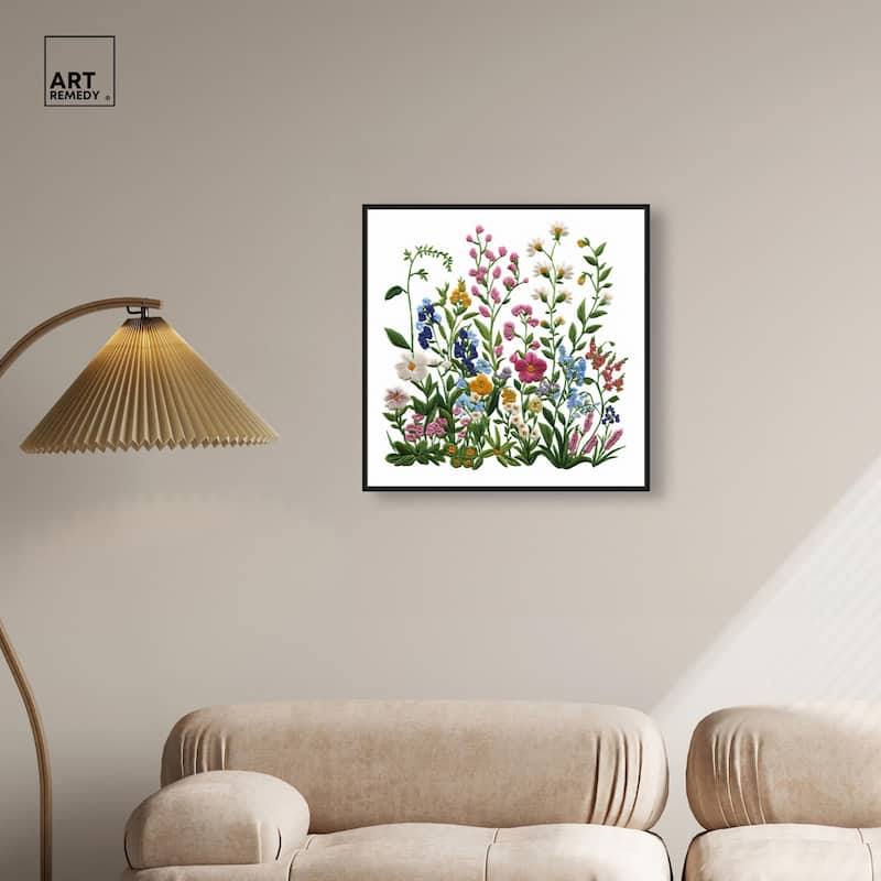Wildflower Patch I Canvas by Art Remedy