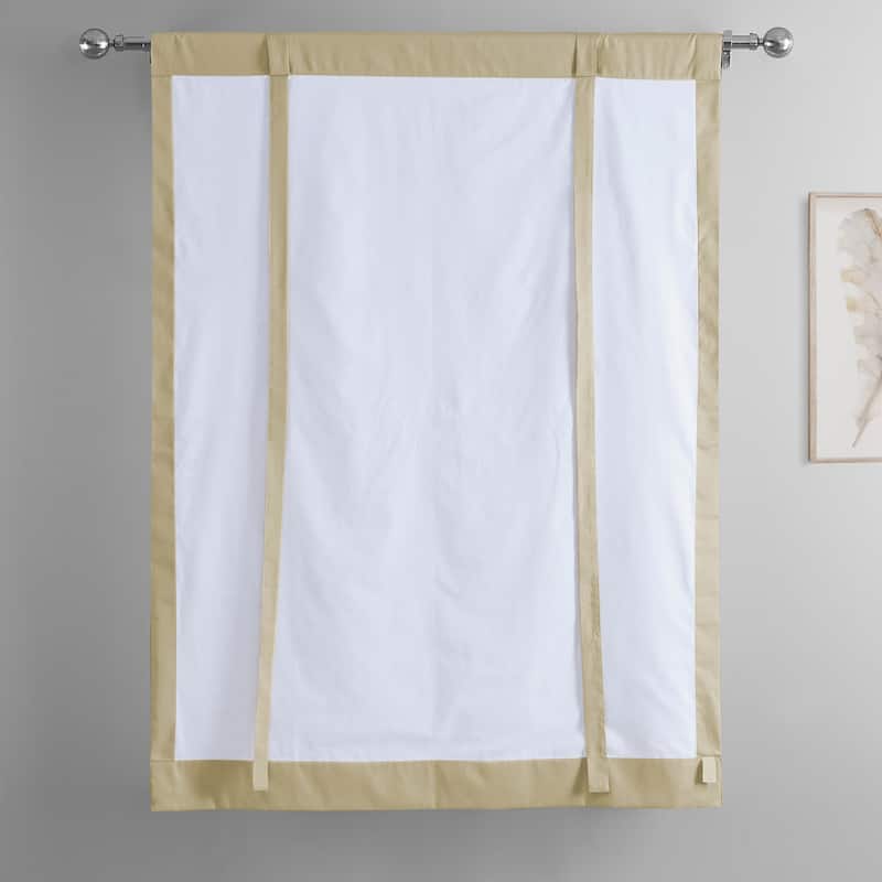 Exclusive Fabrics Solid Cotton Tie-Up Window Shade (1 Panel)