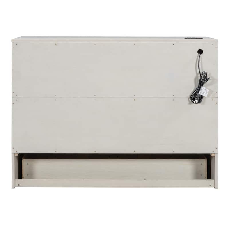 Full Size Modern Murphy Bed with Storage Drawers