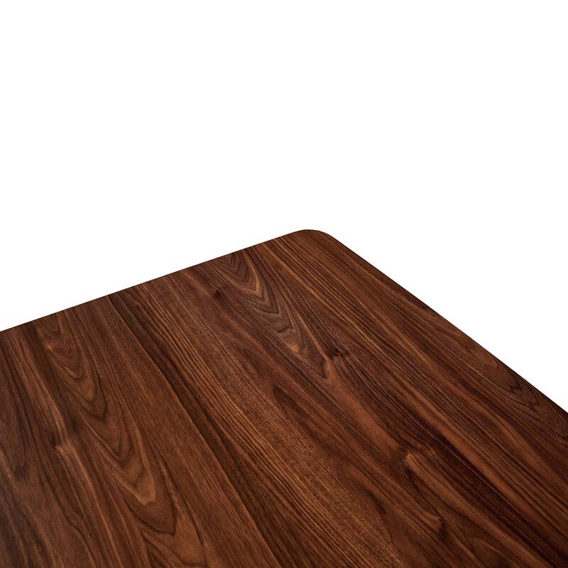 Ravenna 69" Rectangular Wood Dining Table with 6 Euston Wicker Dining Chairs