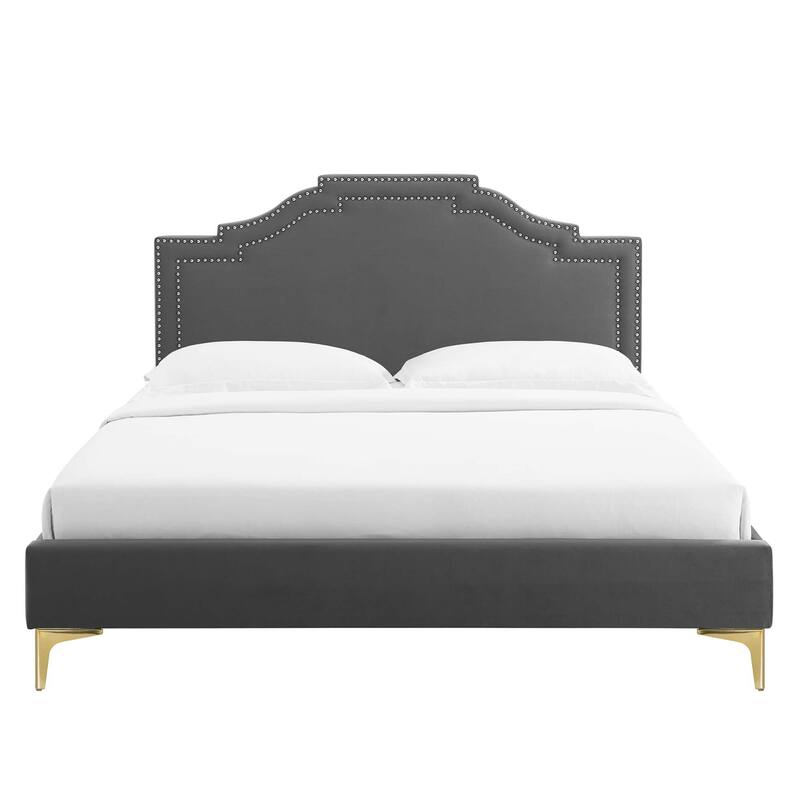 Adelaide Performance Velvet King Platform Bed