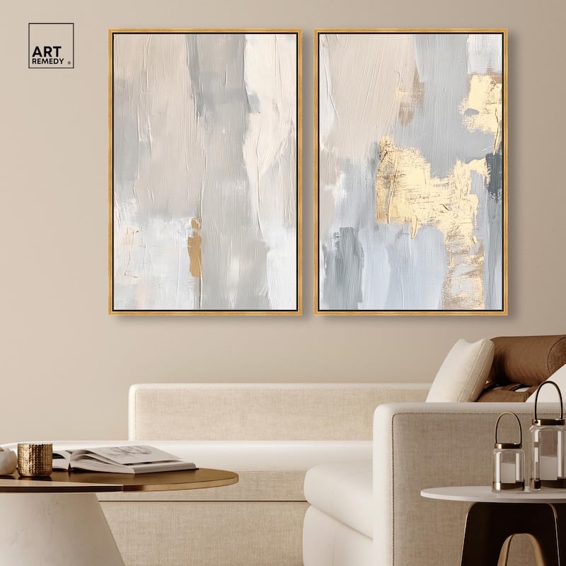 Gilded Driftwood I Canvas Set of 2 by Art Remedy