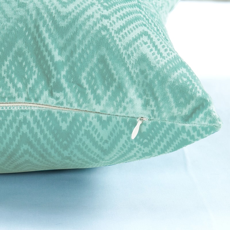 Tonopah Ikat Velvet Throw Pillow Cover Set, NO INSERT