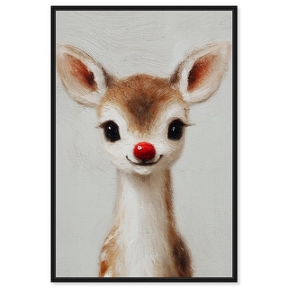 Baby Rudolph Christmas Wall Decor Canvas Print by Art Remedy