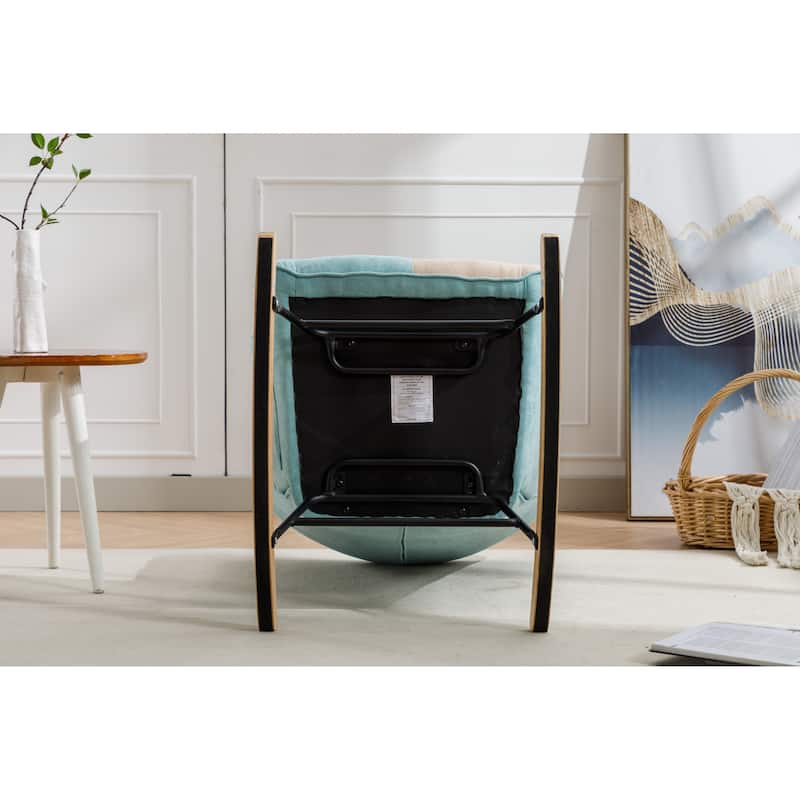 Modern Patchwork Accent Chair for Living Room Bedroom Studio