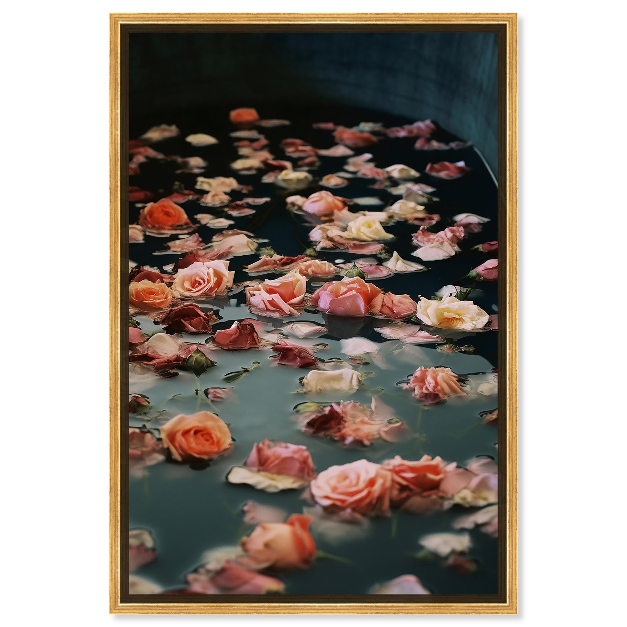 Floating Roses Canvas Miami Inspired Art Prints by Art Remedy