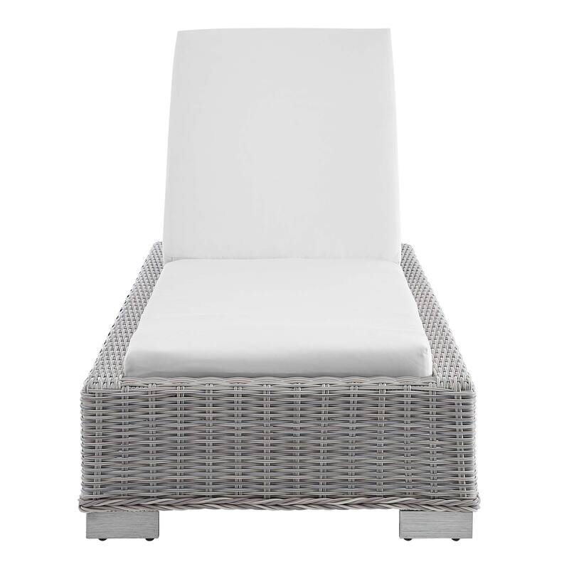 Conway Sunbrella Outdoor Patio Wicker Rattan Chaise Lounge