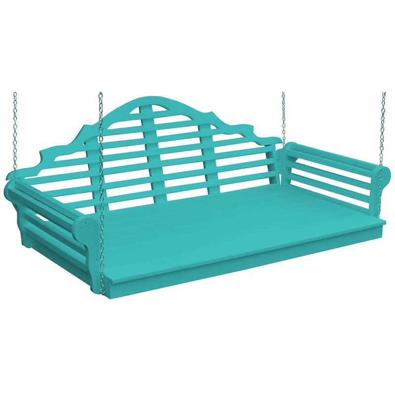 Poly 75" Marlboro Swingbed - Aruba Blue