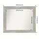preview thumbnail 83 of 119, Dove Greywash Framed Non-Beveled Custom Wall Mirror, Bathroom Vanity Mirror Outer Size: 38 x 31