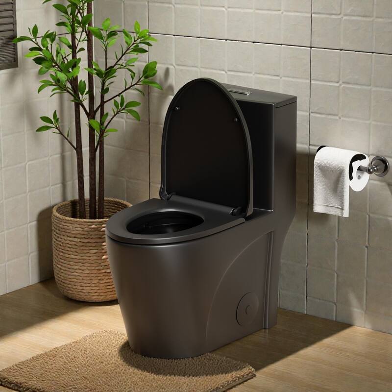 One Piece Elongated Toilet Tornado Flush. ADA Comfort Height 16.25 Inch. Dual Flush 1.1 1.6 GPF. MAP 1000g