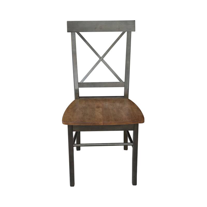Set of Two X-Back Dining Chairs