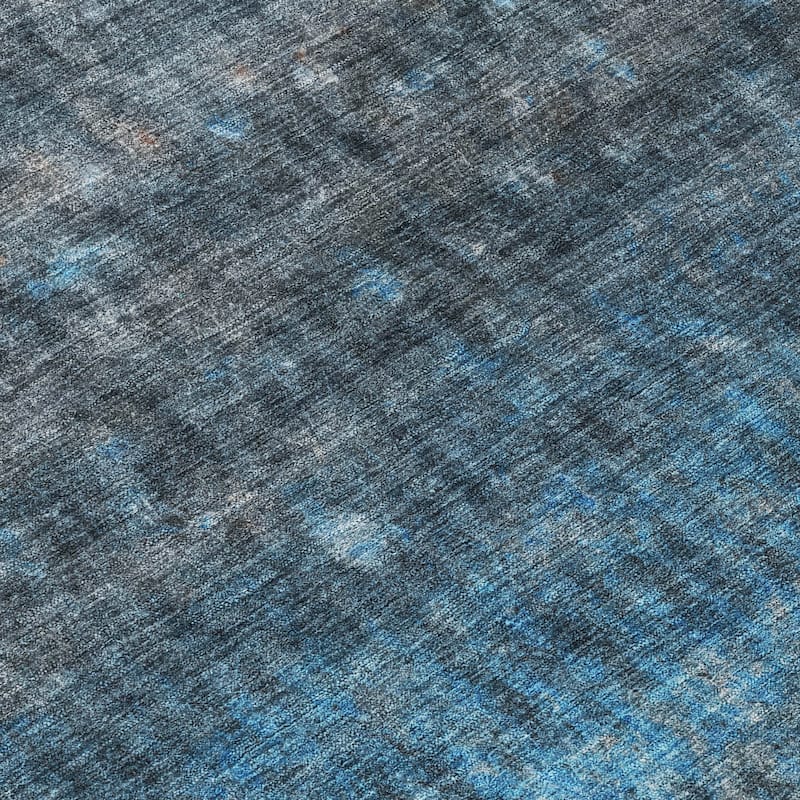 Machine Washable Indoor/ Outdoor Abstract Ombre Chantille Rug