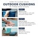 preview thumbnail 23 of 51, ARDEN Leala Texture 21-inch Square Patio Chair Cushion Set
