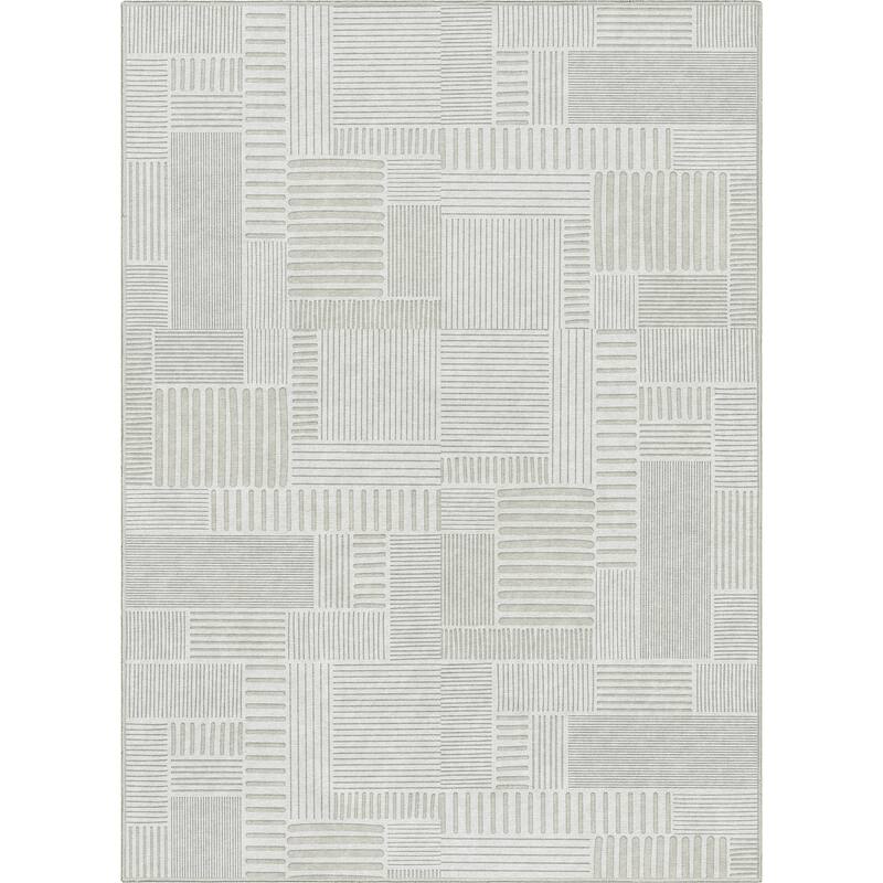 Well Woven Apollo Elemental Granite Geometric Low Pile Area Rug