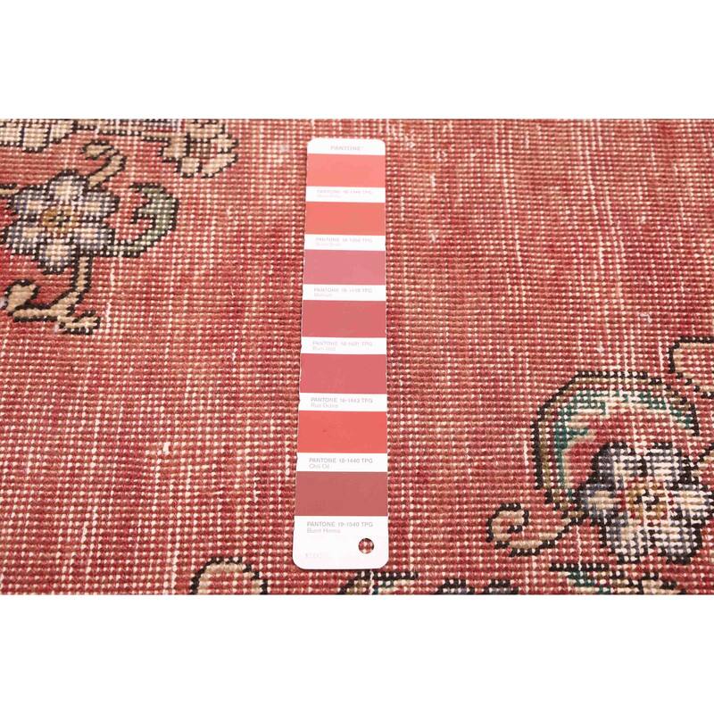 ECARPETGALLERY Hand-knotted Antalya Vintage Dark Copper Wool Rug - 5'9 x 9'1