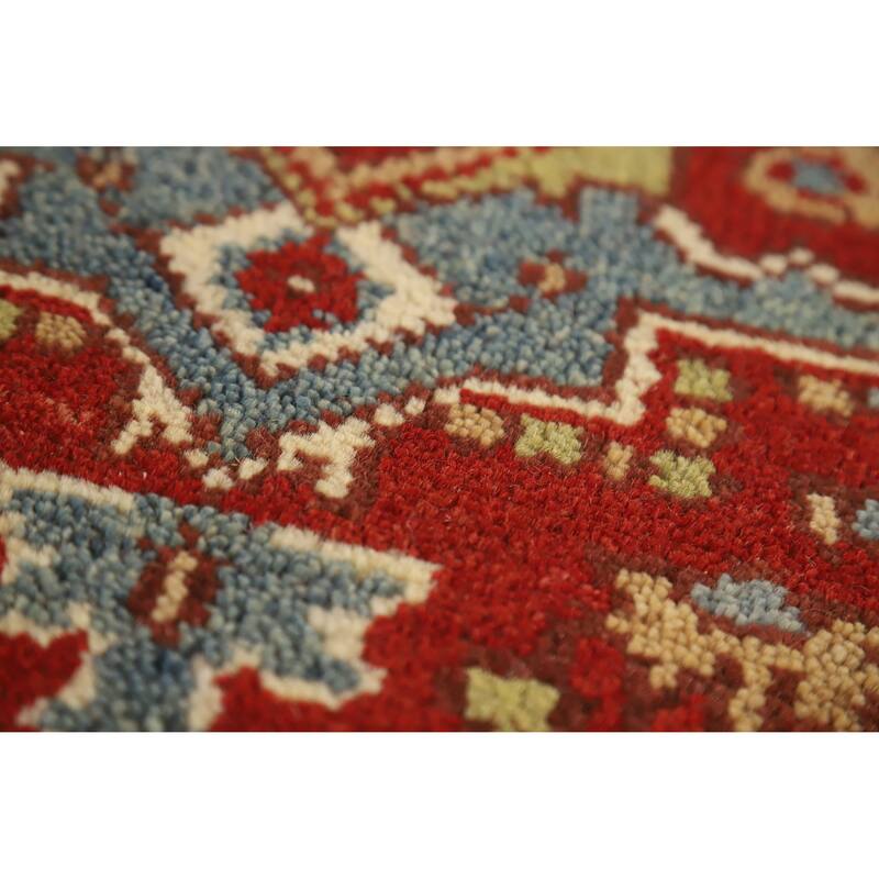 Red Heriz Serapi Indian Runner Rug Handmade Traditional Wool Carpet - 2'5" x 11'10"