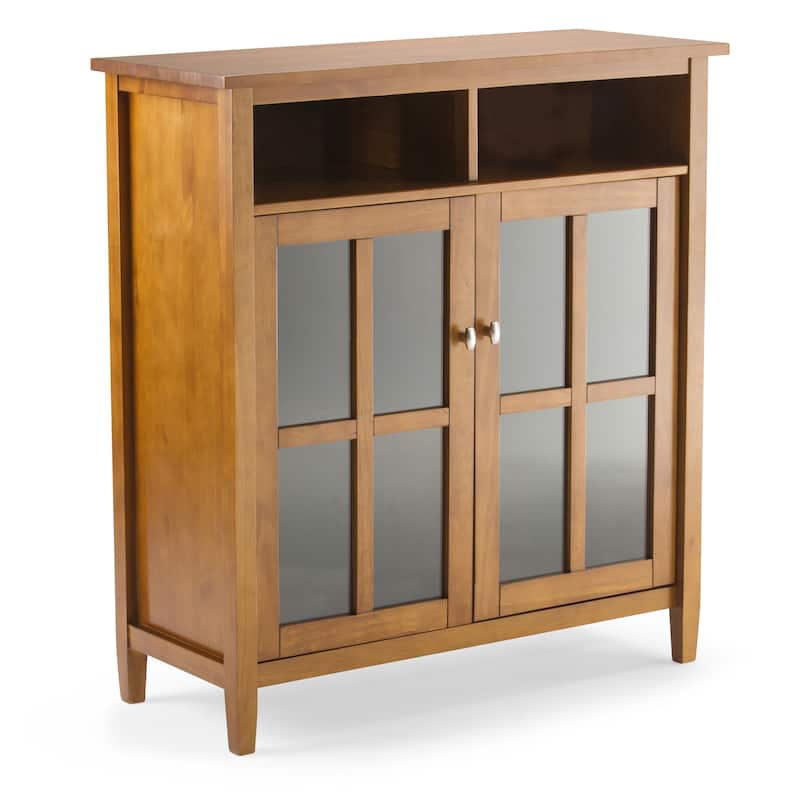 WYNDENHALL Norfolk Wood Storage Media Cabinet - 39"Wx16"Dx42"H