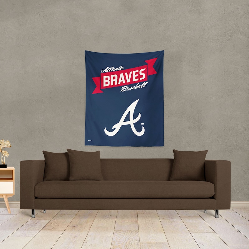 MLB Premium Braves Printed Wall Hanging - 34"x40"