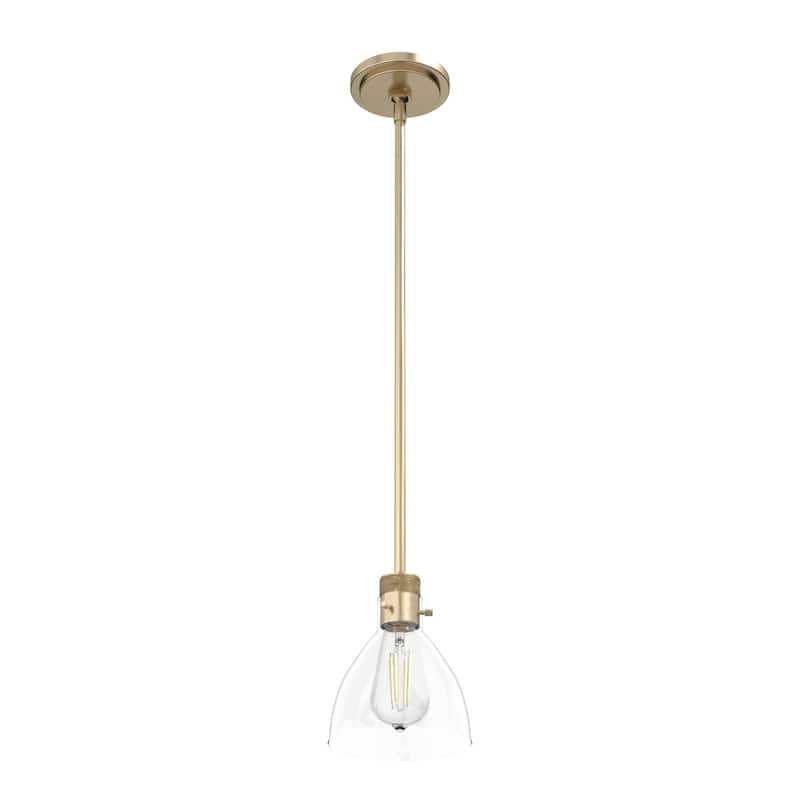 Hunter 6" Van Nuys 1 Light Mini Pendant - Kitchen Island, Dining Room - Industrial, Modern, Transitional