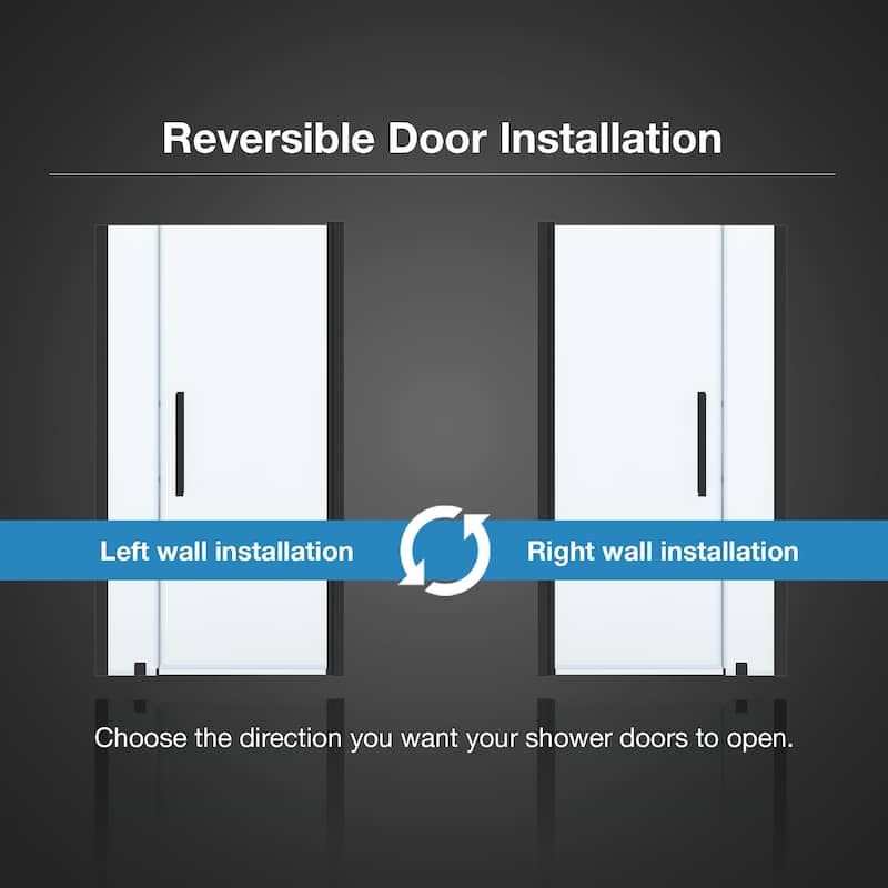 Pasadena Alcove Frameless Pivot Shower Door, 2025