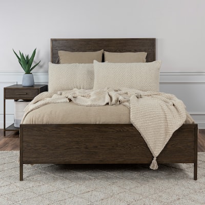 Donny Osmond Hand Loomed Wedding Blanket in Taupe, 3 Piece Set