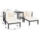 preview thumbnail 31 of 52, SAFAVIEH Outdoor Living Ronson 5 Pc Sectional Set - 26.9 x 26.9 x 26.8
