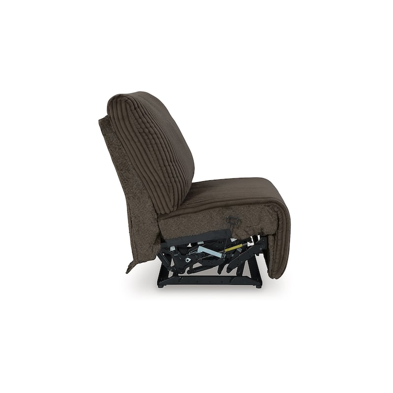 Signature Design by Ashley Top Tier Dark Brown 4-Piece Reclining Sectional with Chaise - 143" W x 74" D x 41" H