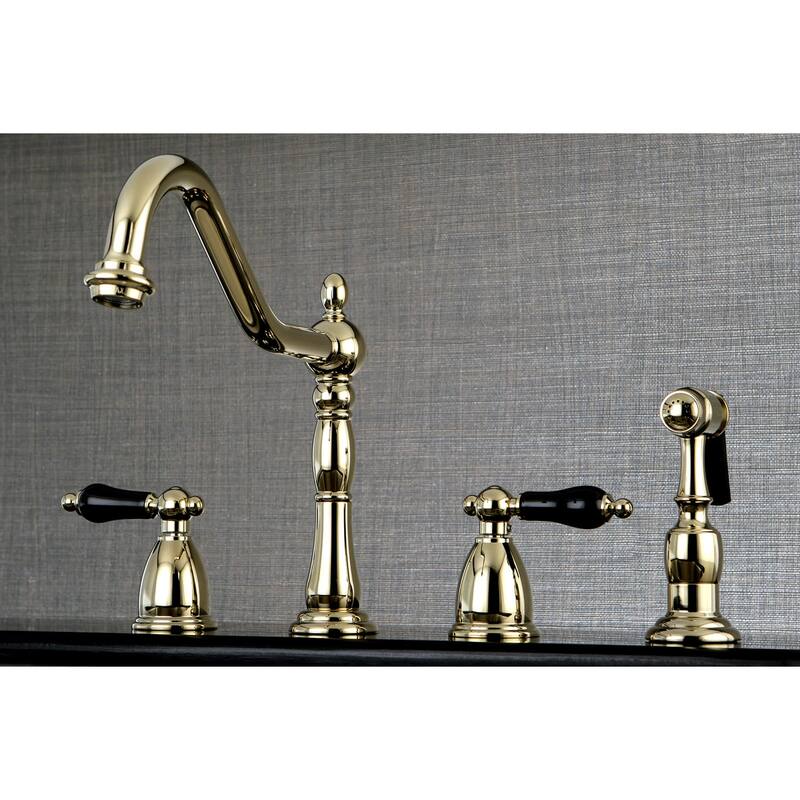 Kingston Brass Duchess 1.8 GPM Widespread Kitchen Faucet - Includes