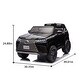 preview thumbnail 11 of 34, 24V Lexus LX600 XXL Kids Ride-On Car, Remote Control, Two-Seater, Bluetooth, LED Lights, and Four-Wheel Suspension