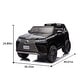 preview thumbnail 11 of 34, 24V Two-Seater Lexus LX600 Ride-On Car with Remote Control, Bluetooth, MP3, and LED Lights for Kids Ages 3-7