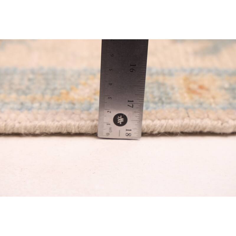 ECARPETGALLERY Hand-knotted Modern Oushak Beige Wool Rug - 8'0 x 10'2