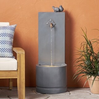 Fredell Outdoor Outdoor Single Spout Bird Fountain by Christopher Knight Home