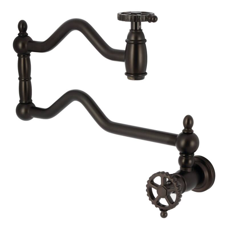 Kingston Brass KS210.CG Fuller 4.5 GPM Wall Mounted Single Hole Pot - Oil Rubbed Bronze