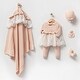 preview thumbnail 3 of 1, Newborn Baby Girl Lace Homecoming Set - 5 Piece Beige
