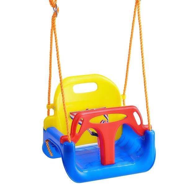slide 2 of 7, 3-in-1 Toddler Swing Seat to Teens Kids Swing Seat, for Outdoor and Indoor - 16.5*12.2*14.3inches 16.5*12.2*14.3inches