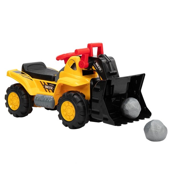 kids ride on bulldozer