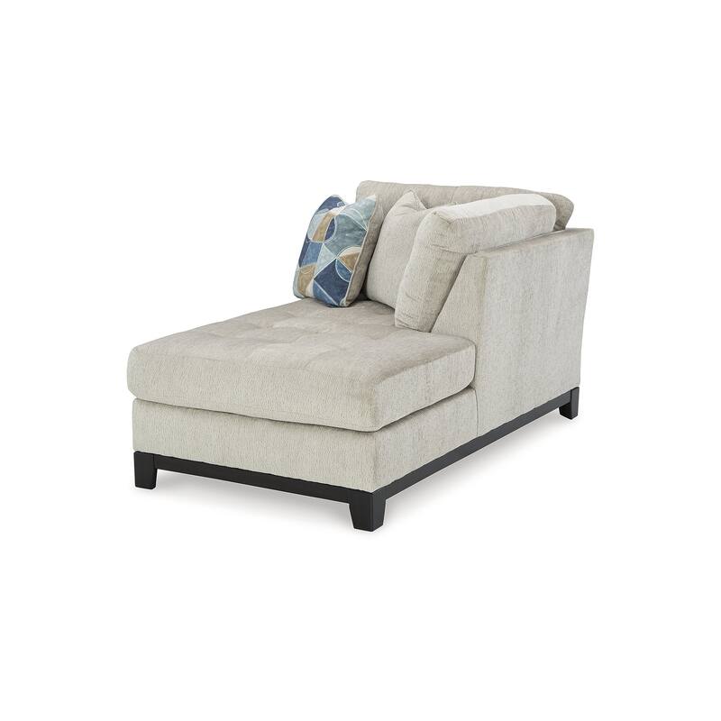 Signature Design by Ashley Maxon Place Light Gray 3-Piece Sectional with Chaise - 140" W x 100" D x 37" H