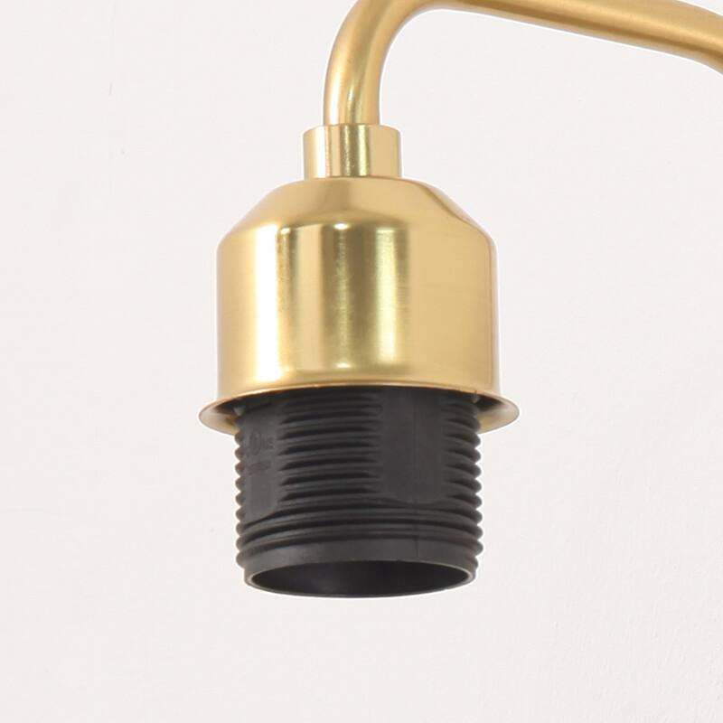 Hand-Woven Brass Brown Paper Rope 1-Light Wall Sconce