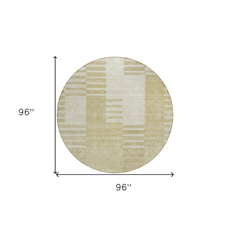 HomeRoots Striped Transitional Rectangle Outdoor Rug