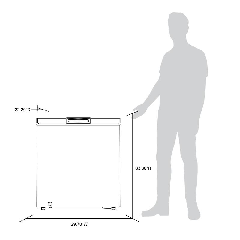 Newair 5 Cu. Ft. Mini Deep Chest Freezer and Refrigerator in Black with Digital Temperature Control and Fast Freeze Mode