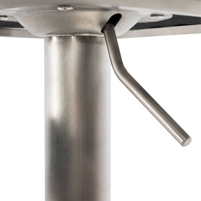 SAFAVIEH Linza Gas Lift Adjustable Bar Stool - 19" W x 22" L x 35-45" H - 19Wx22Dx35H