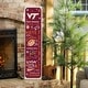 preview thumbnail 16 of 18, 47" Double Sided Seasonal Porch Leaner, Virginia Tech - 47" x 11.25" Winter