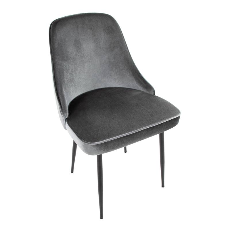 Silver Orchid Naldi Contemporary-Glam Velvet Dining Chair (Set of 2)