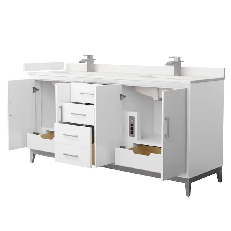 Wyndham Collection WCH818172D-QTZ-UNSMXX Amici 72" Free Standing