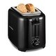 preview thumbnail 1 of 6, Proctor Silex Wide-Slot 2 Slice Toaster, Black, 22215PS