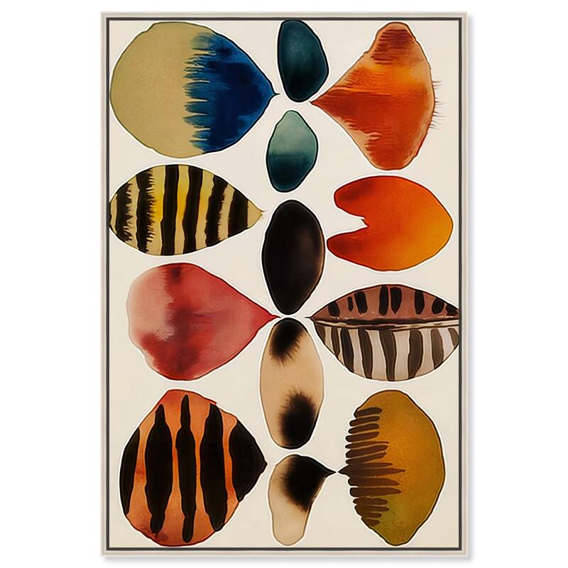 Assembled Pieces II Canvas by Art Remedy - 36" x 54" - Silver