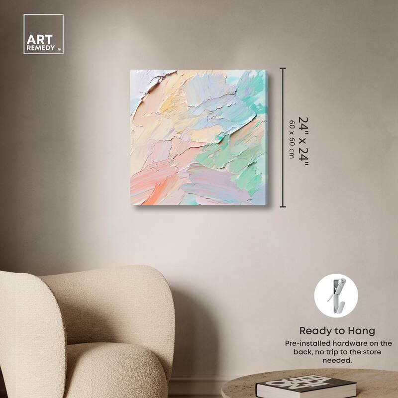 Flowing Mousse III Canvas by Art Remedy, Gallery Wrapped